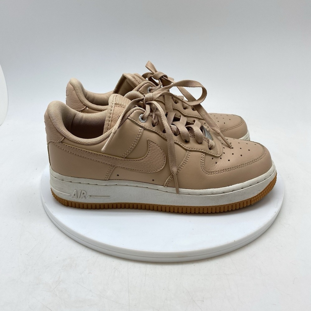 Nike Sneakers Womens‎ 6 Air Force 1 Low Premium Beige 896185-202 Casual Shoes